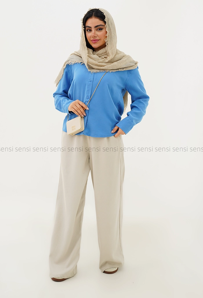 شومیز پوپلین پشت پیله کد1005103